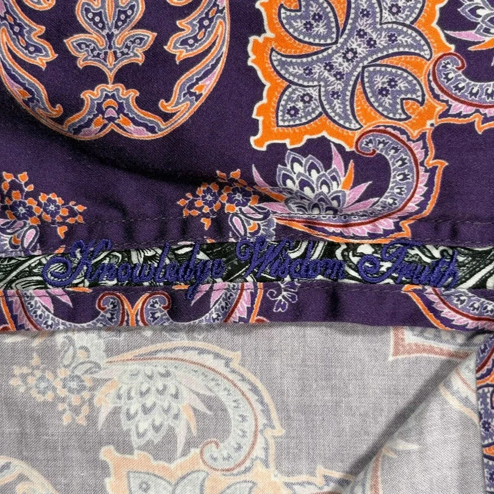 Robert Graham Casino Royale Shirt Mens 4XL Purple Paisley Ornamental Medallion